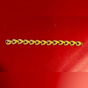 Gold-tone bracelet rope design